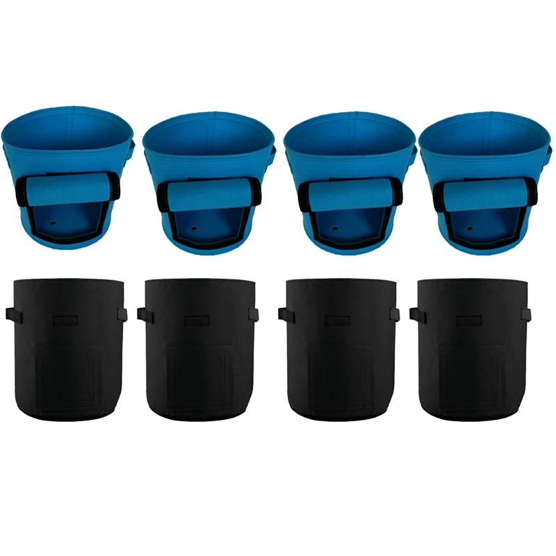 

4 Pcs 7 Gallon Potato Grow Bag, Garden Planting Bags Earth Boxes & 2 Pcs 14 Inch Round Replacement Plant Basket Liners