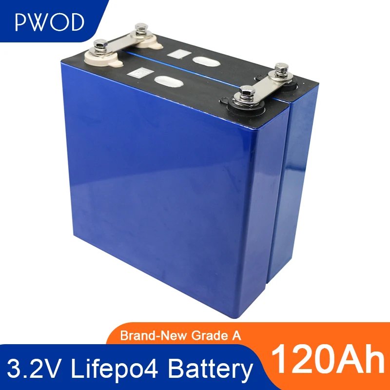 

PWOD BRAND NEW GRADE A 16pcs 3.2v HJ 120Ah lifepo4 cells for electric bike battery pack solar energy system EU US Tax Free