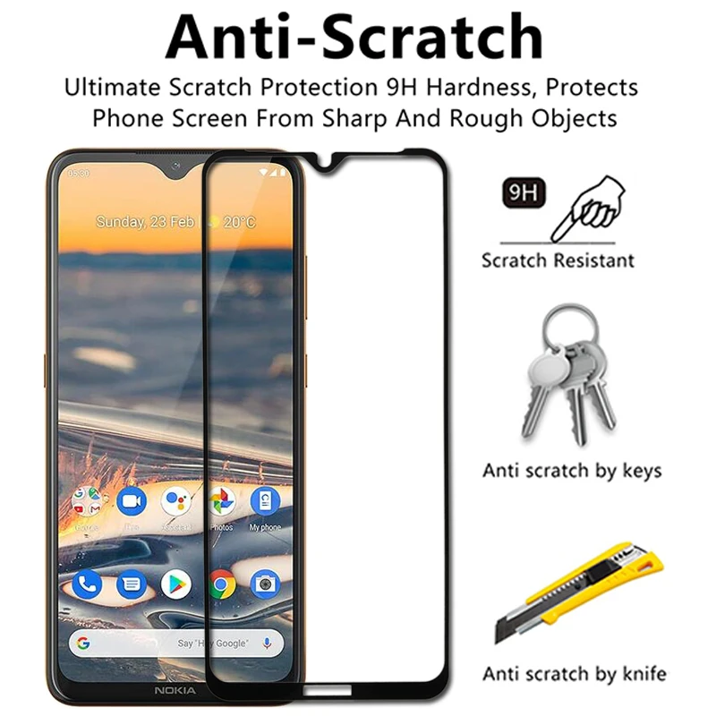 full cover tempered glass for nokia 5 4 3 4 5 3 8 3 2 3 1 3 screen protector for nokia 3 3 1 3 2 5 5 1 x5 6 6 1 6 2 7 7 1 7 2 8 free global shipping