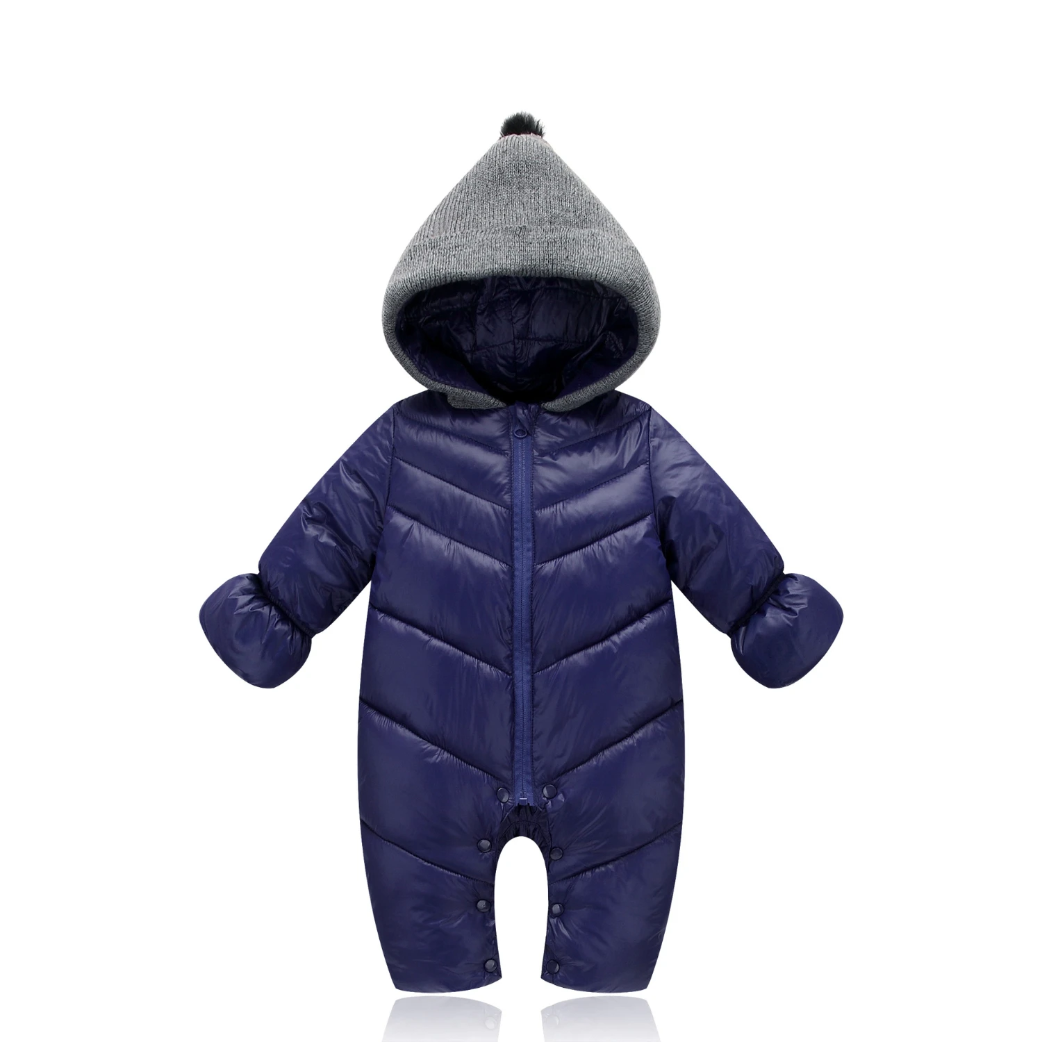 Детская Хлопковая одежда для новорожденных зимняя утепленная верхняя куртка