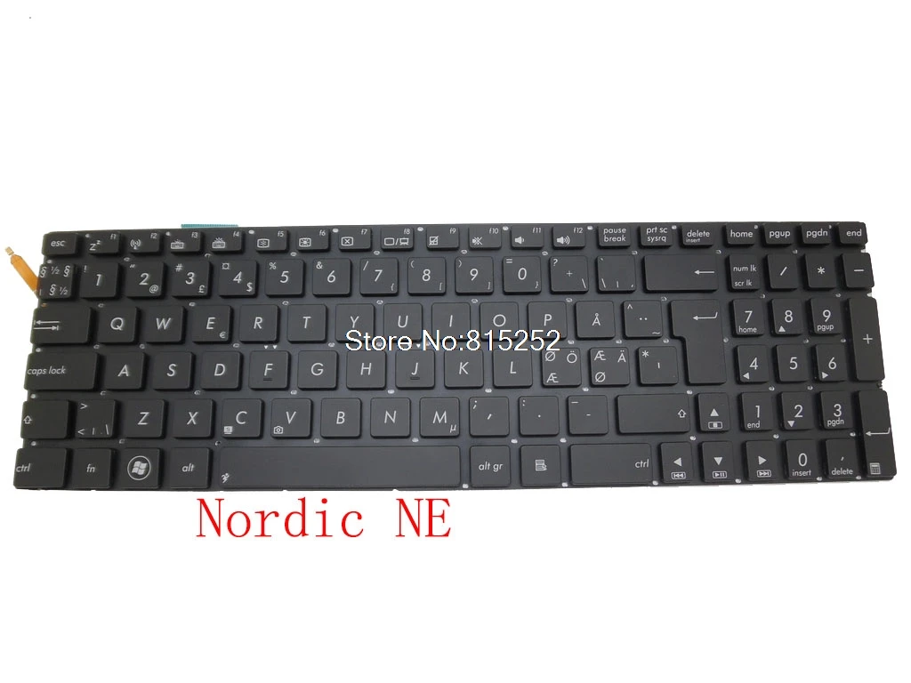 Клавиатура с подсветкой для ASUS N56 N56DP N56DY N56VB N56VJ N56VM N56VV N56VZ N56JK N56JN N56JR talian