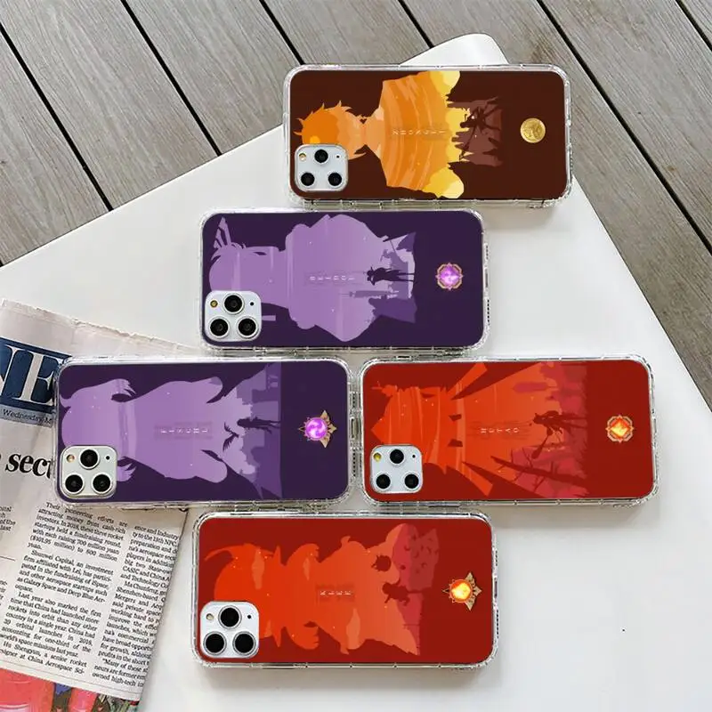 

genshin impact Phone Case Phone Case For iPhone 6 7 8 Plus 11 12 ProMax X XR XS Max SE Soft cover