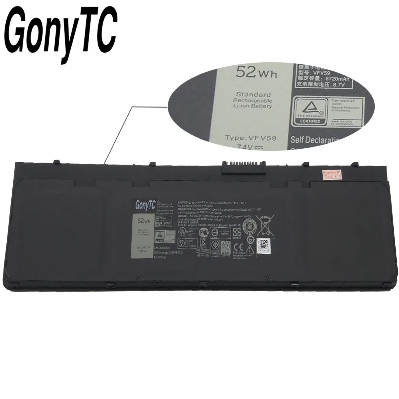 Оригинальный аккумулятор VFV59 W57CV GVD76 для ноутбука DELL Latitude E7240 E7250 0W57CV WD52H 7 4 В 52