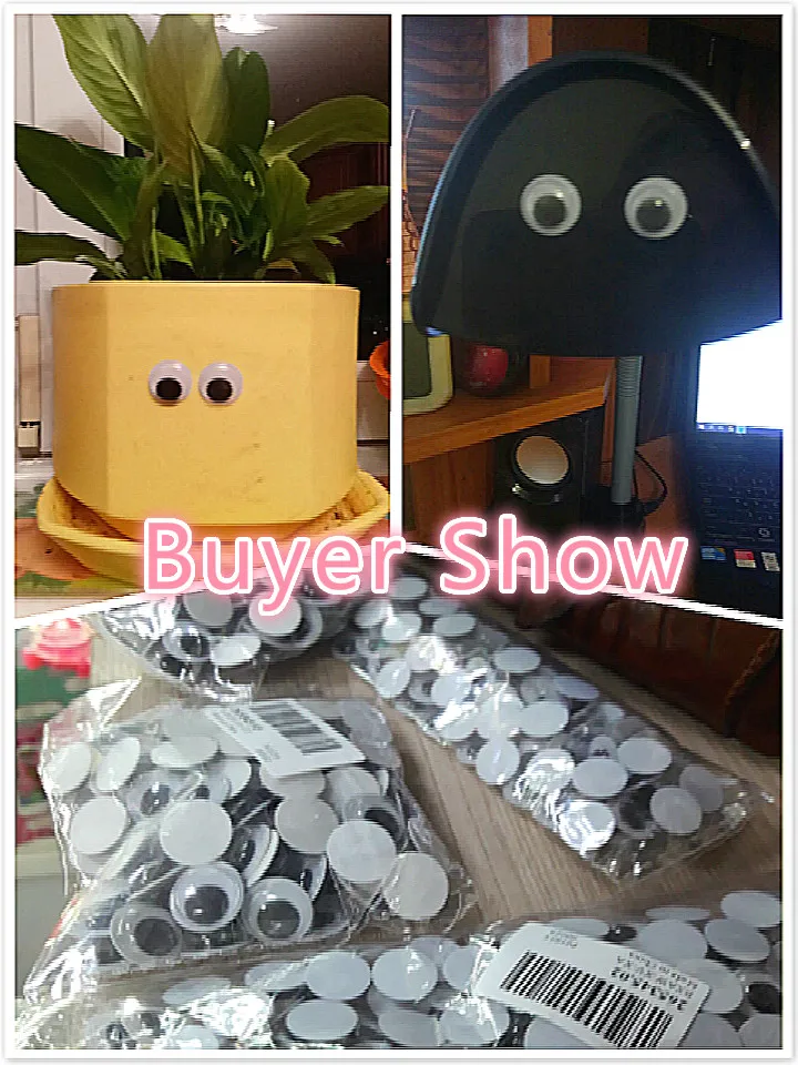 3D Самоклеящиеся активные подвижные глаза пластиковые волшебные материалы