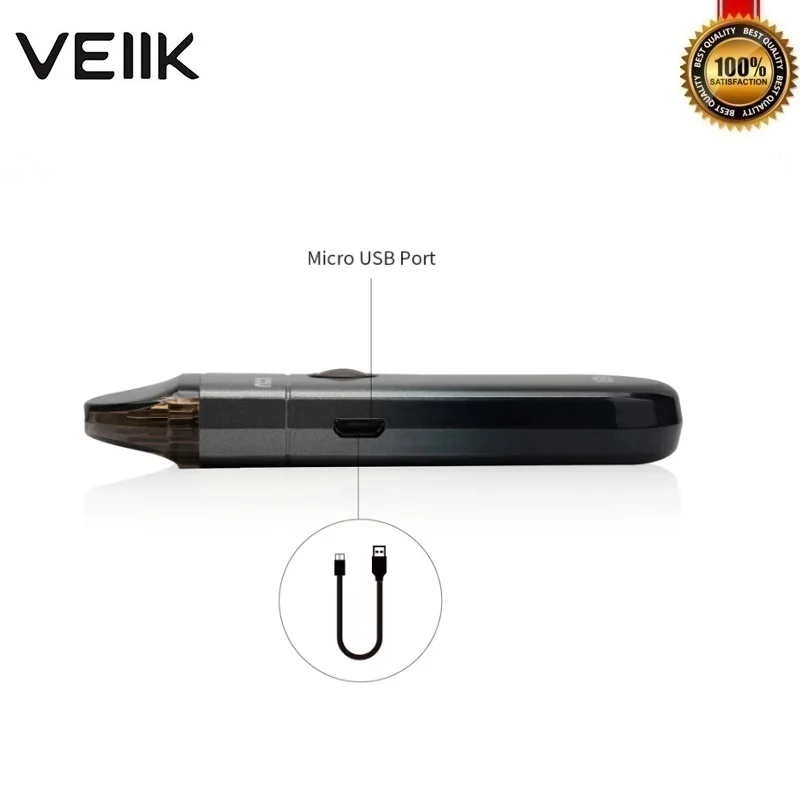 Оригинальный Vape Pod набор системы veiiker MOOS 15 Вт 1100 мАч встроенный аккумулятор с 2 мл