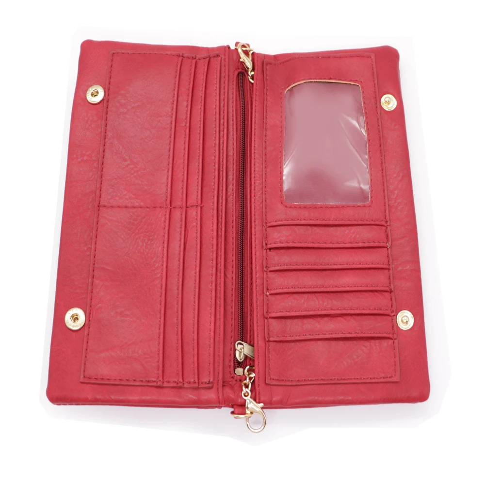 Модные стильные женские кошельки Дамский кошелек с монетницей длинные на молнии