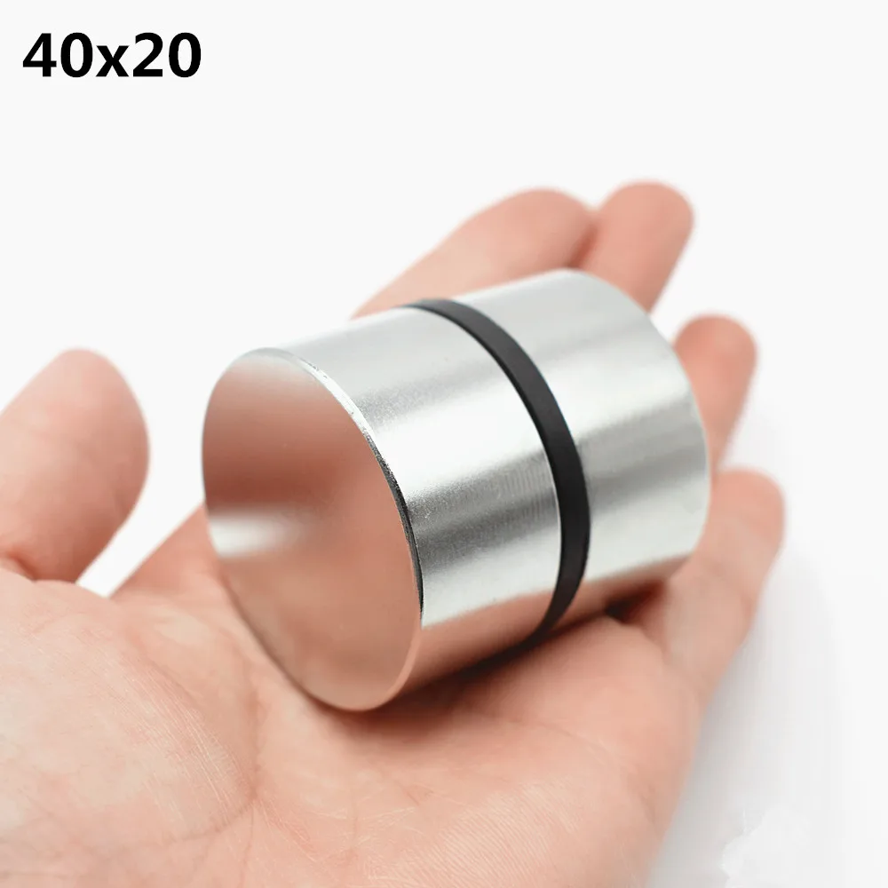 Неодимовый магнит круглый супермощный 40х20 мм N52/N35 2 шт.|rare earth|neodymium magnetmetal magnet |