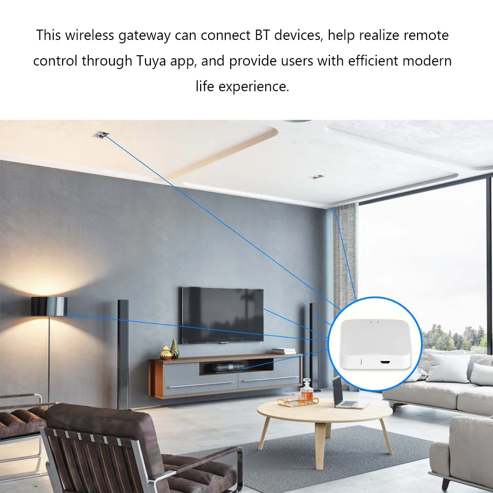 

Tuya Wireless Multifunctional Remote Control Gateways Intelligent BT Gateways Tuya Wireless Fidelity Gateways Smart Home Bridges