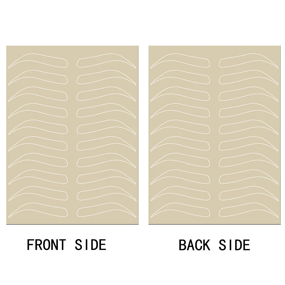 

Microblading Eyebrow Practice Skin Eyebrow Permanent Makeup Supplies Eyebrow Training Skin No Ink Needed White Line Double Sided