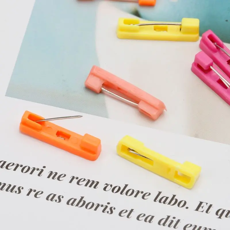 100 шт./компл. смешанные шарф английская булавка брошь на хиджаб блокировки