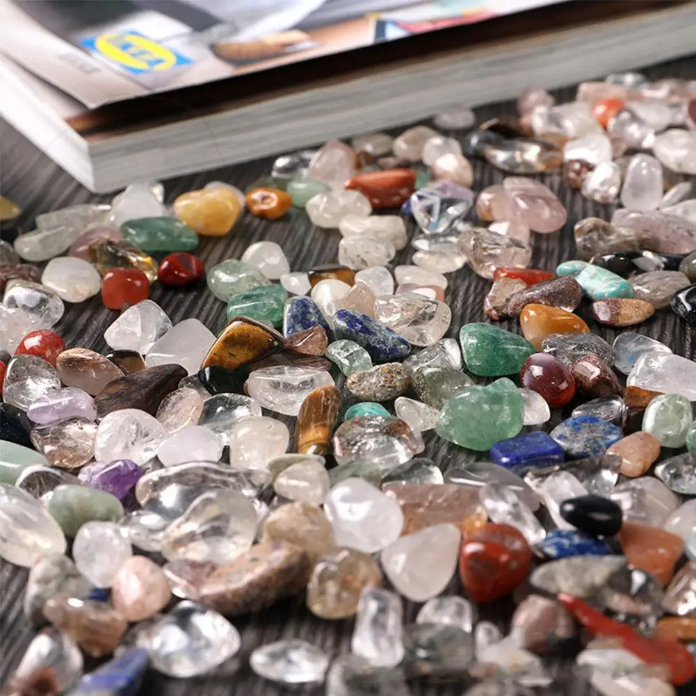 

500g 4 Sizes Natural Mixed Quartz Crystal Stone Rock Gravel Minerals Natural Stones Specimen Decor And G3o5