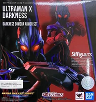 bandai genuine shf ultraman x darkness joints movable action figure model toys