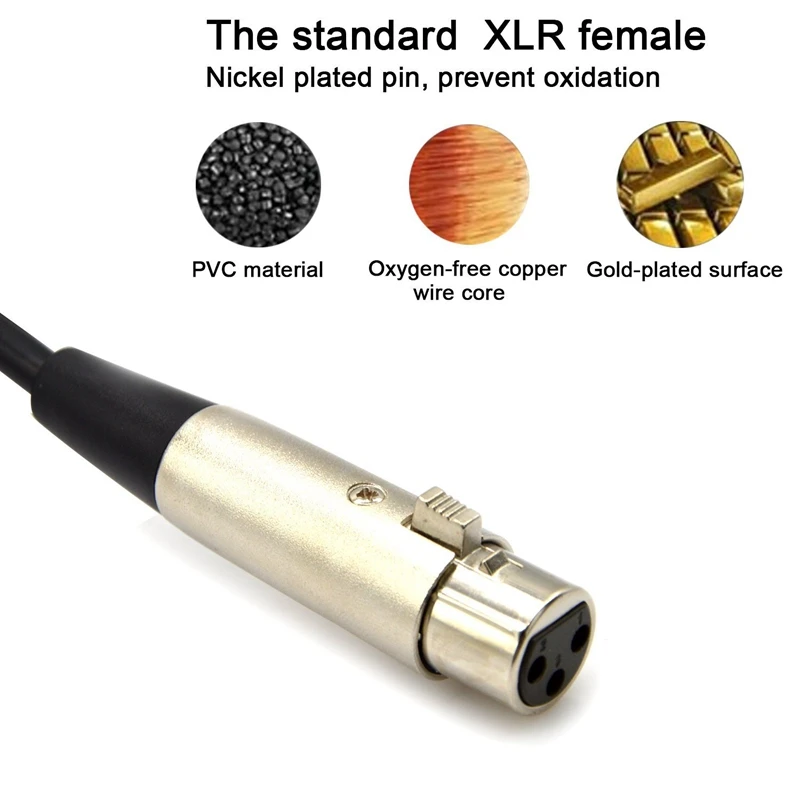 USB к XLR Женский микрофонный конвертер адаптер Mic ссылка о кабель|Аксессуары для
