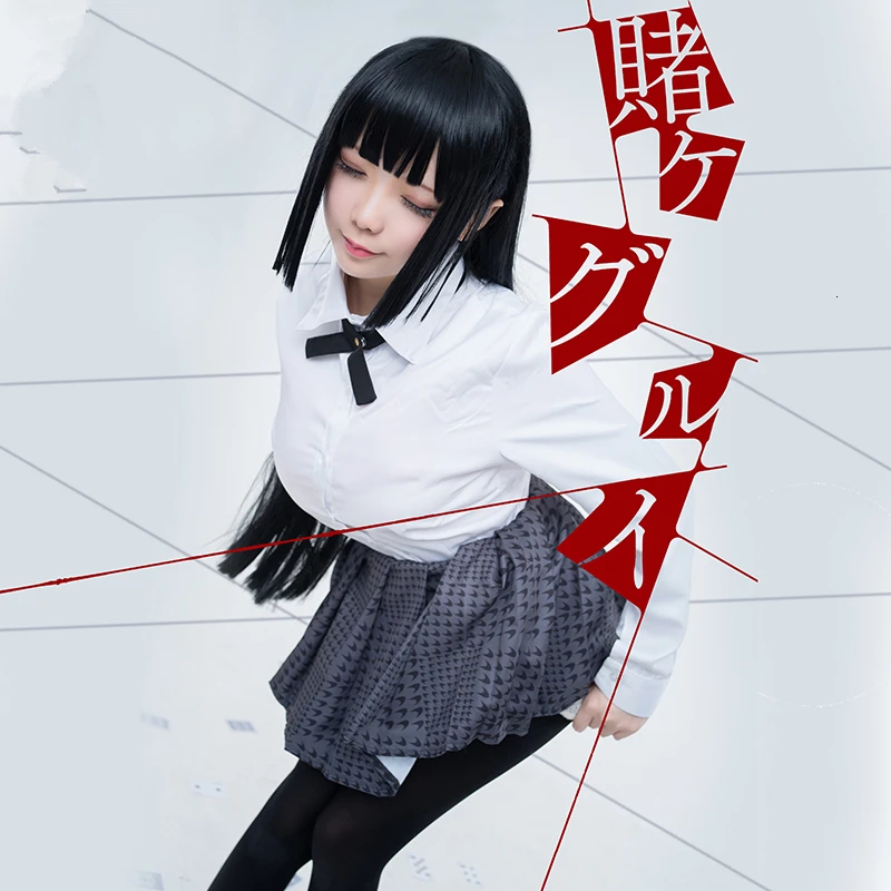 Аниме Kakegurui Yumeko Jabami косплей костюм японская средняя школа Униформа Хэллоуин