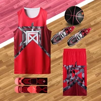 2021 new high quality men basketball set uniforms kits sports clothes kids basketball jerseys college tracksuits diy customized