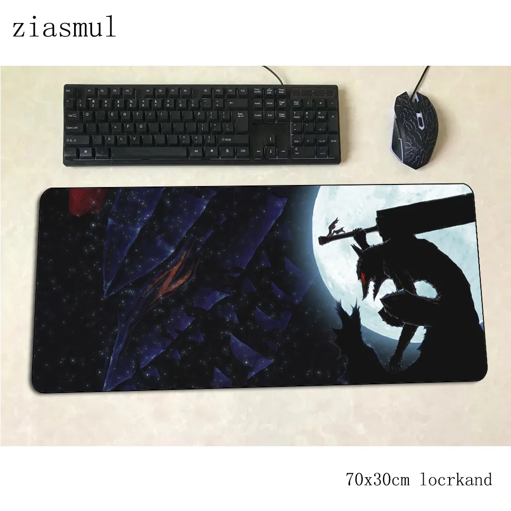 Коврик для мыши berserk 70x30 см игровой коврик большой Настольный ноутбука милый padmouse