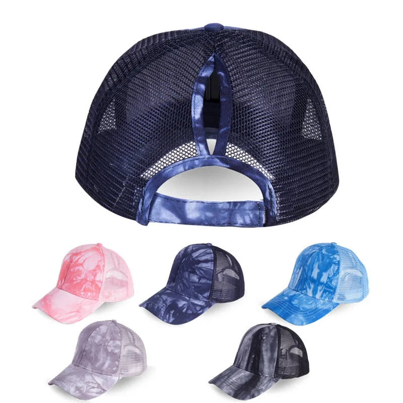 

New fashion tie-dye baseball cap spring and summer Snapback hats men and women trend adjustable multicolor hip-hop hat
