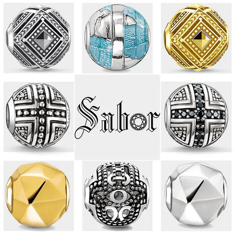 Женские бусины сделай сам с орнаментом в африканском стиле крест Фатима