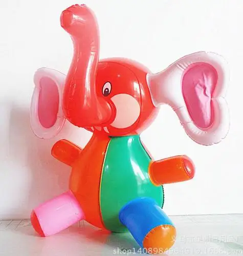 

40cm Elephant Animal Inflatable PVC Toys Kids Party Decor Pool Beach Blow Up Toy