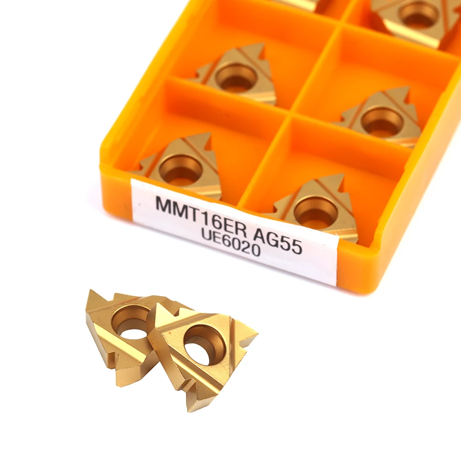 

10PCS High Quality MMT 16ER AG60 AG55 VP15TF UE6020 US735 Thread Turning Toosl Carbide Insert CNC Metal Lathe Tools Thread Tools