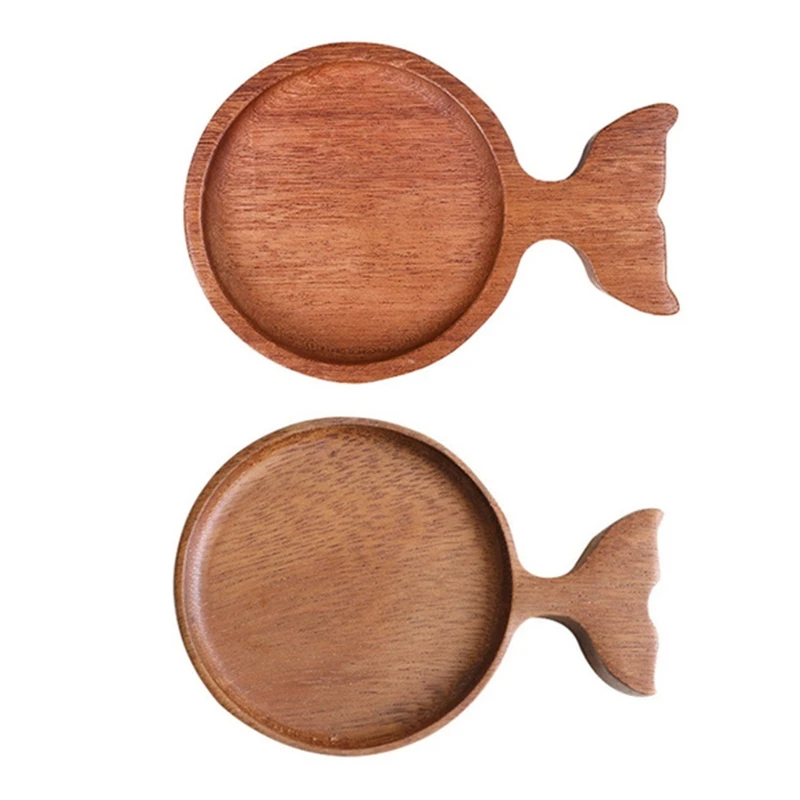 

Wood Sauce Dishes Japanese Style Sauce Dipping Bowl Fish Design Dipping Platters W89B