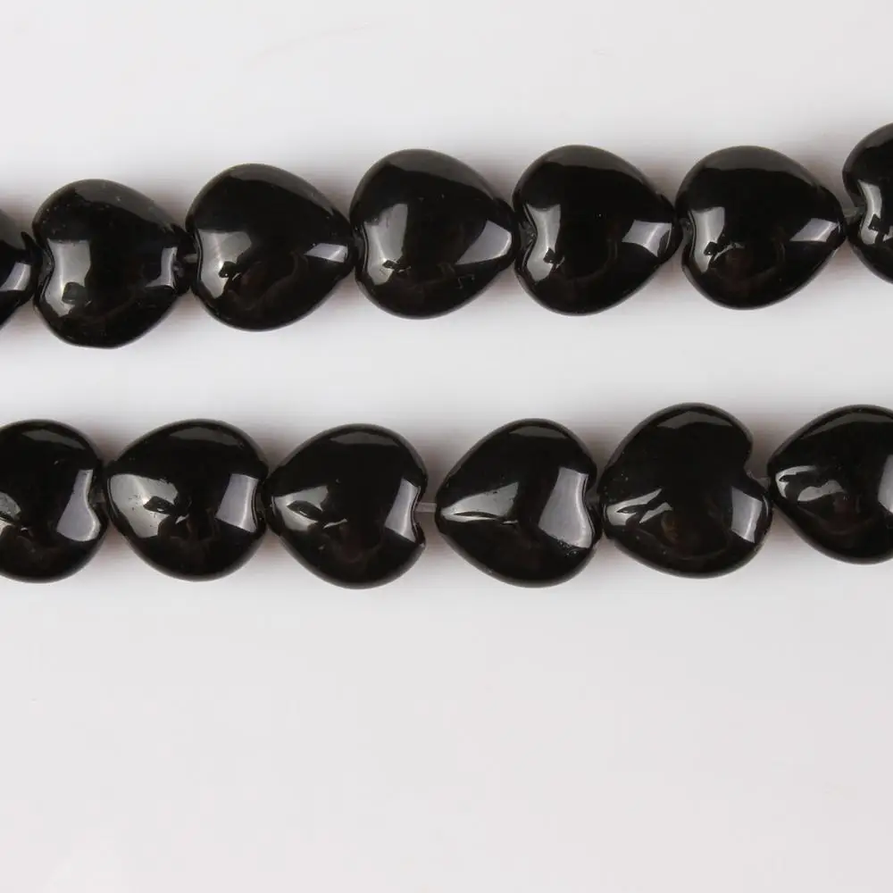 8 10 12 мм натуральный черный агат сердце резной оникс камень драгоценный свободные