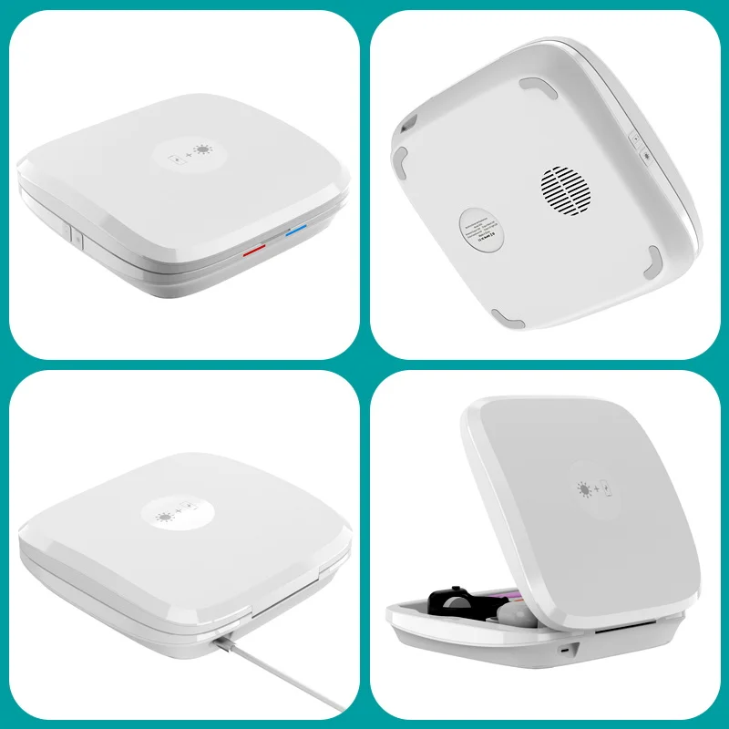 

4in1 Wireless Charger UV Sterilizer Disinfection Box For Phone Mask Keys Multifunction Wireless Charger for airpods Apple Watch