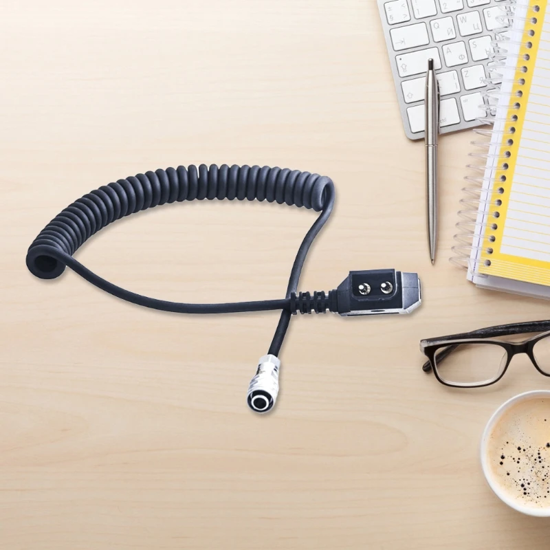 

D-tap Spring Power Cable to Weipu SF6 2-pin Female Connector Coiled Cord for Blackmagic Pocket Cinema Camera BMPCC 4K