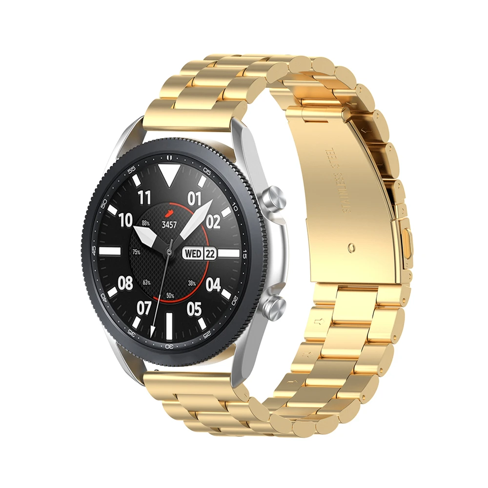 Браслет унисекс из нержавеющей стали с тремя бусинами браслет для смарт-часов