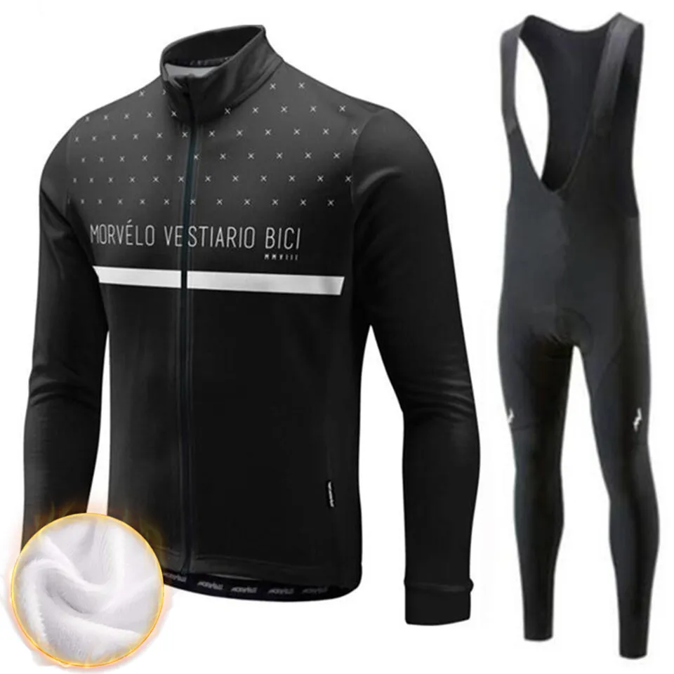 Fleece long sleeve Mavic Pro Team зимний длинный рукав Джерси костюм велосипедиста MTB Одежда форма Горячая шерсть кофта для велоспорта Ropa Ciclismo - Цвет: Fleece long sleeve