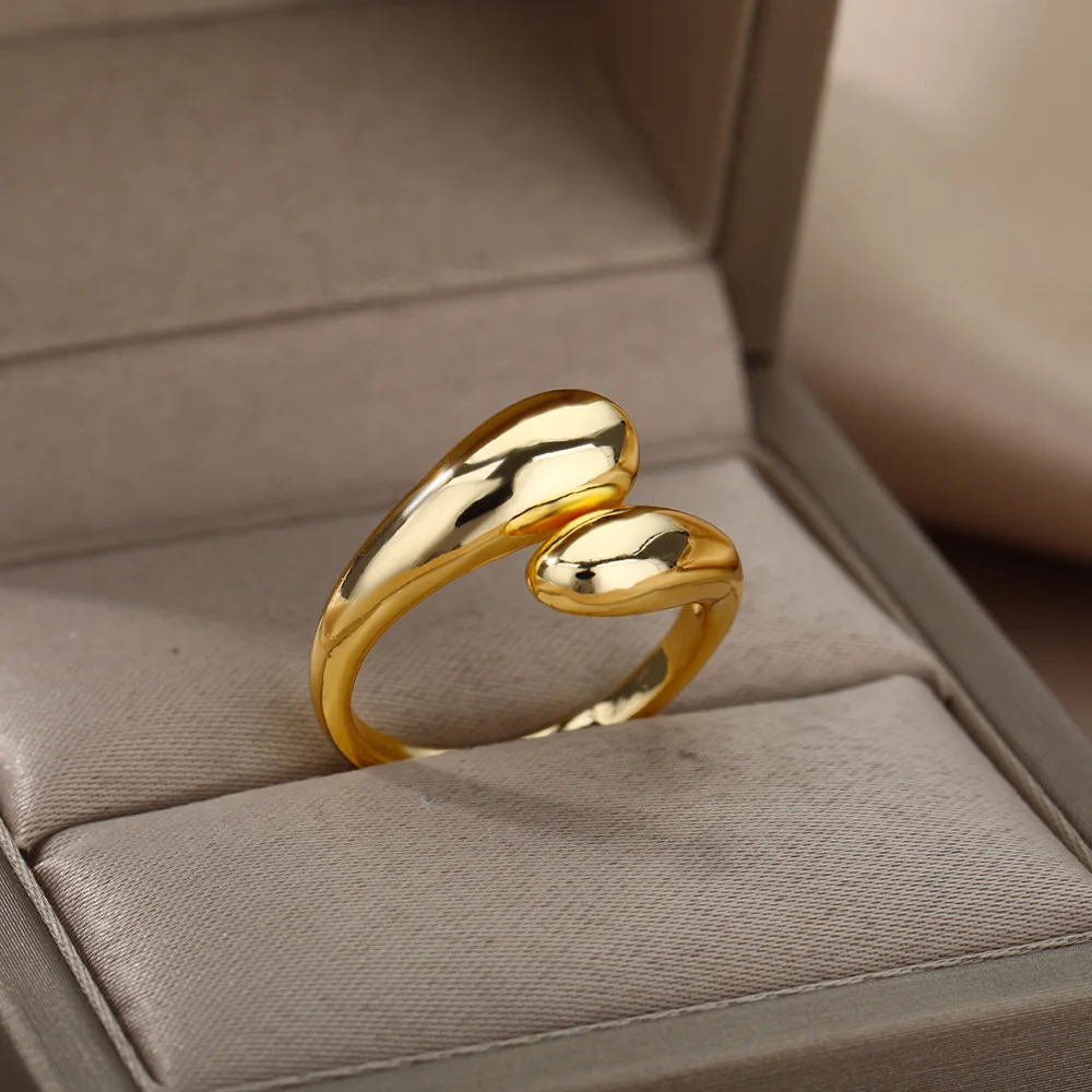 

Trendy Adjustable Open Rings for Women Simple Adjustable Irregular Girls Finger Rings Street Shooting Wild Jewelry Bijoux Femme