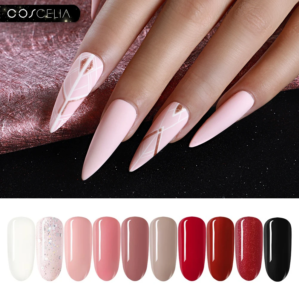 COSCELIA 10 шт. Цветной Гель лак для ногтей набор УФ Полупостоянный отмачиваемый