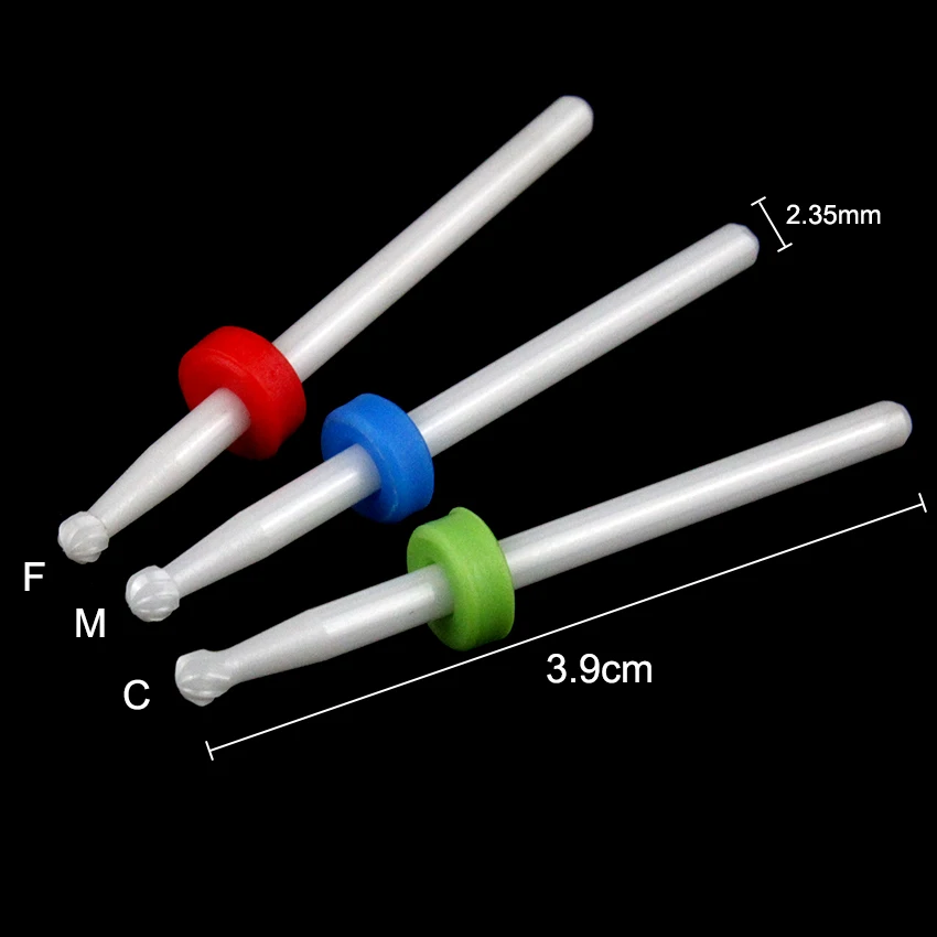1 шт. 3/32 ''керамический сверло для ногтей в виде маленьких шариков УФ-гель