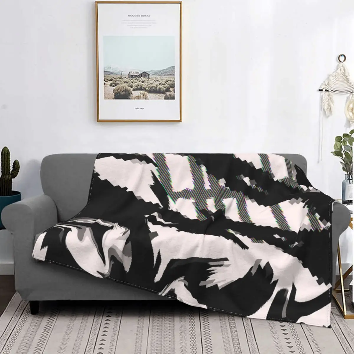 

Manta de Glitch para cama, cubrecama a cuadros, manta para Baby, fundas para cama de verano e Winter