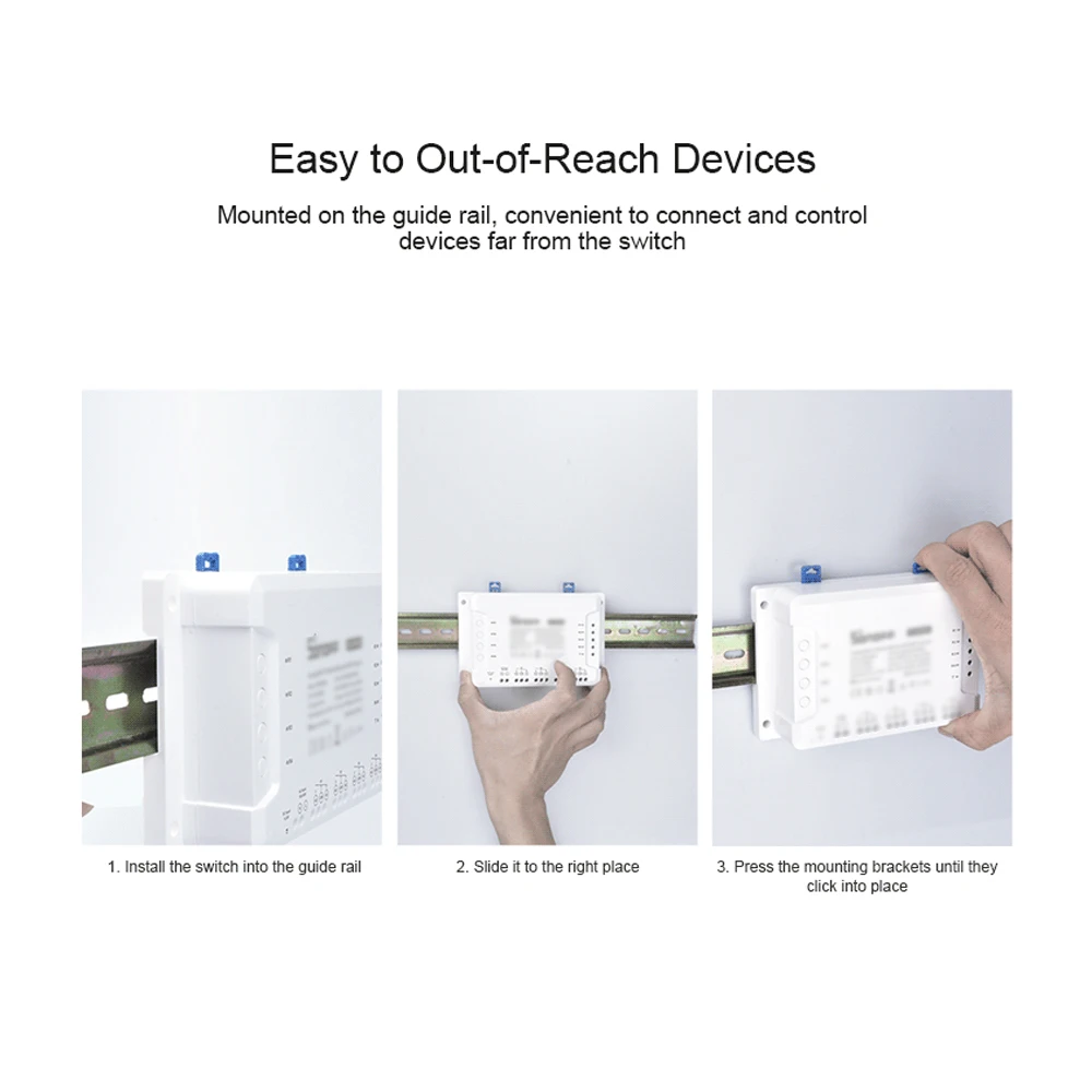 SONOFF 4CH R3 Wifi переключатель 4 банды DIY смарт приложение пульт дистанционного