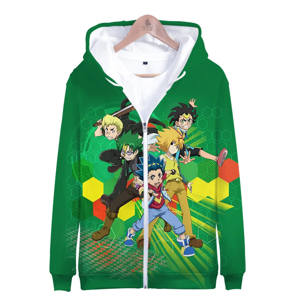 

Beyblade Burst Evolution 3D Zipper Hoodie Women Men Harajuku Sweatshirt Boys Girls Japanese Streetwear Hip Hop Zip Hooded Jacket
