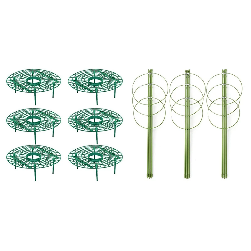 

9Pcs Plant Plastic Tool Strawberry Growing Circle Support Rack Farming Frame Gardening Vine
