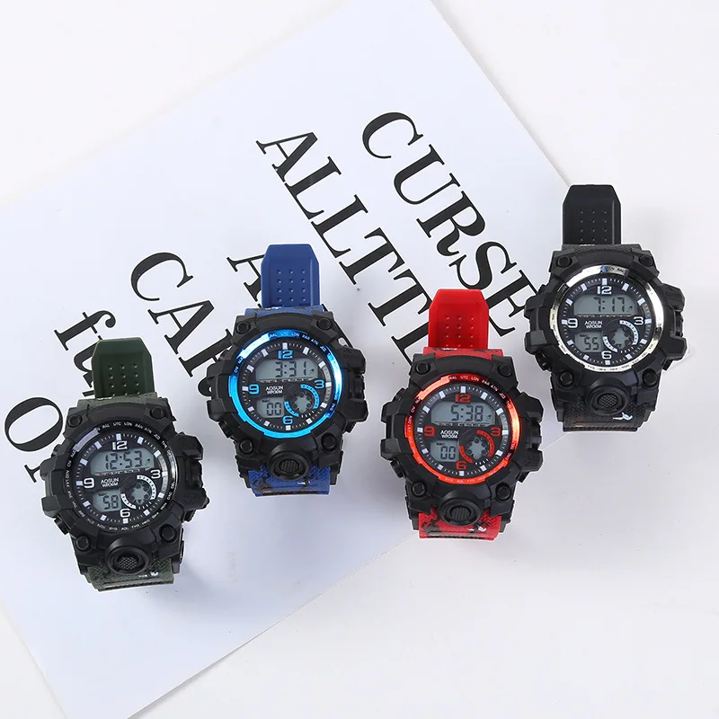 

2021 Outdoor 30M Waterproof Sports Men Watch Couple Fashion Popular Men's Multi-functional LED Electronic Waterproof Watch