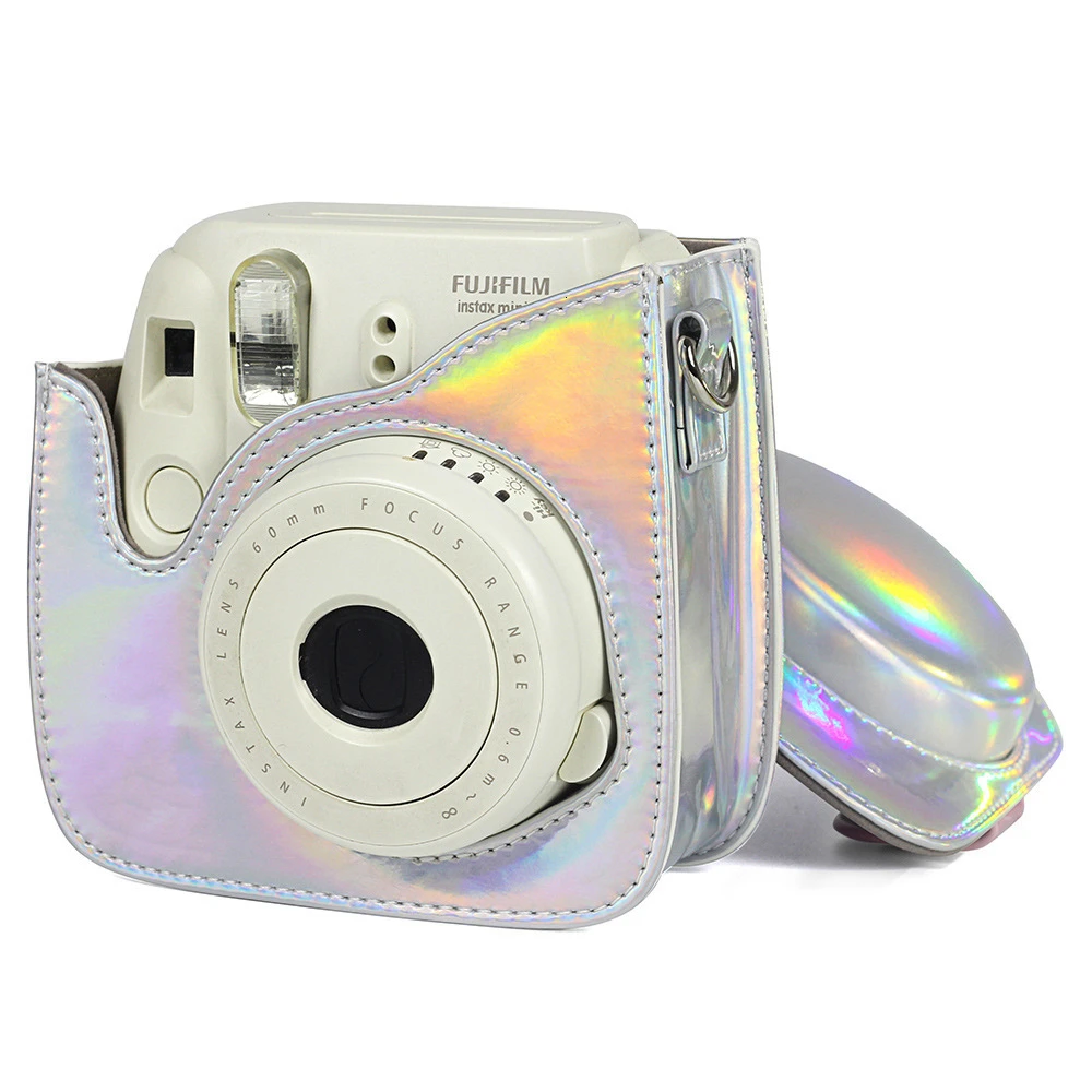 Чехол для камеры Fuji Fujifilm Instax Polaroid Mini 8 + 9 яркий защитный чехол порошкового цвета