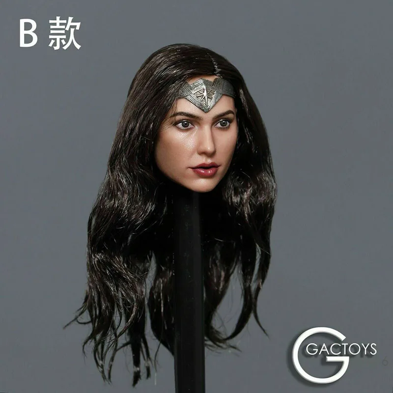 В наличии GACTOYS GC037 1/6 чудо девочка голова Лепка Галь гадот посаженные волосы