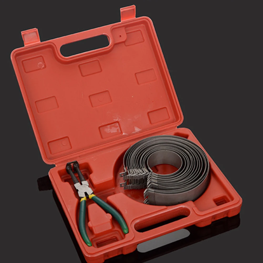 

62-140mm Car Compressor Piston Ring Disassembly Tool Universal Repair Tool Kit with Shell Fine Tooth Lock