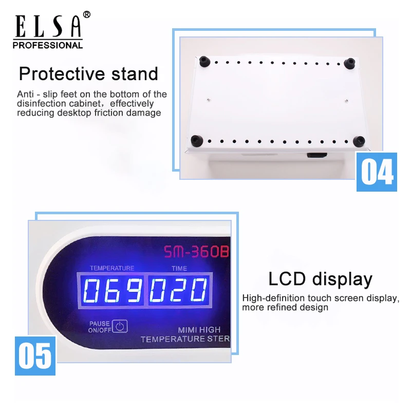 300 Вт Профессиональный высокотемпературный стерилизатор для маникюрного салона