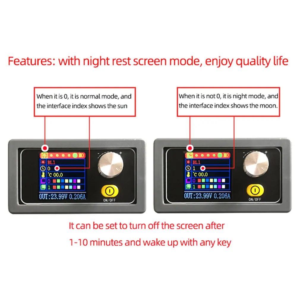 Цифровой дисплей с цветным экраном Регулируемый источник питания со