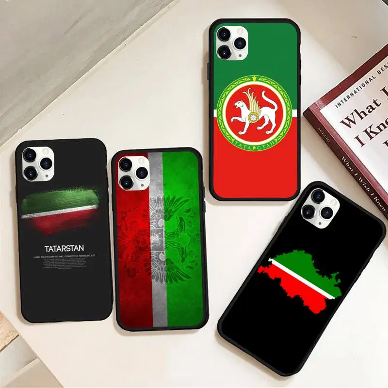 Чехол для телефона с национальным флагом Татарстана из резины для iphone 12 11 Pro Max Mini XS 8 7 6 6S Plus X 5S SE 2020 XR.