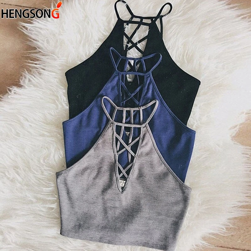 Женский короткий топ летний укороченный с открытой спиной бандажный ремень