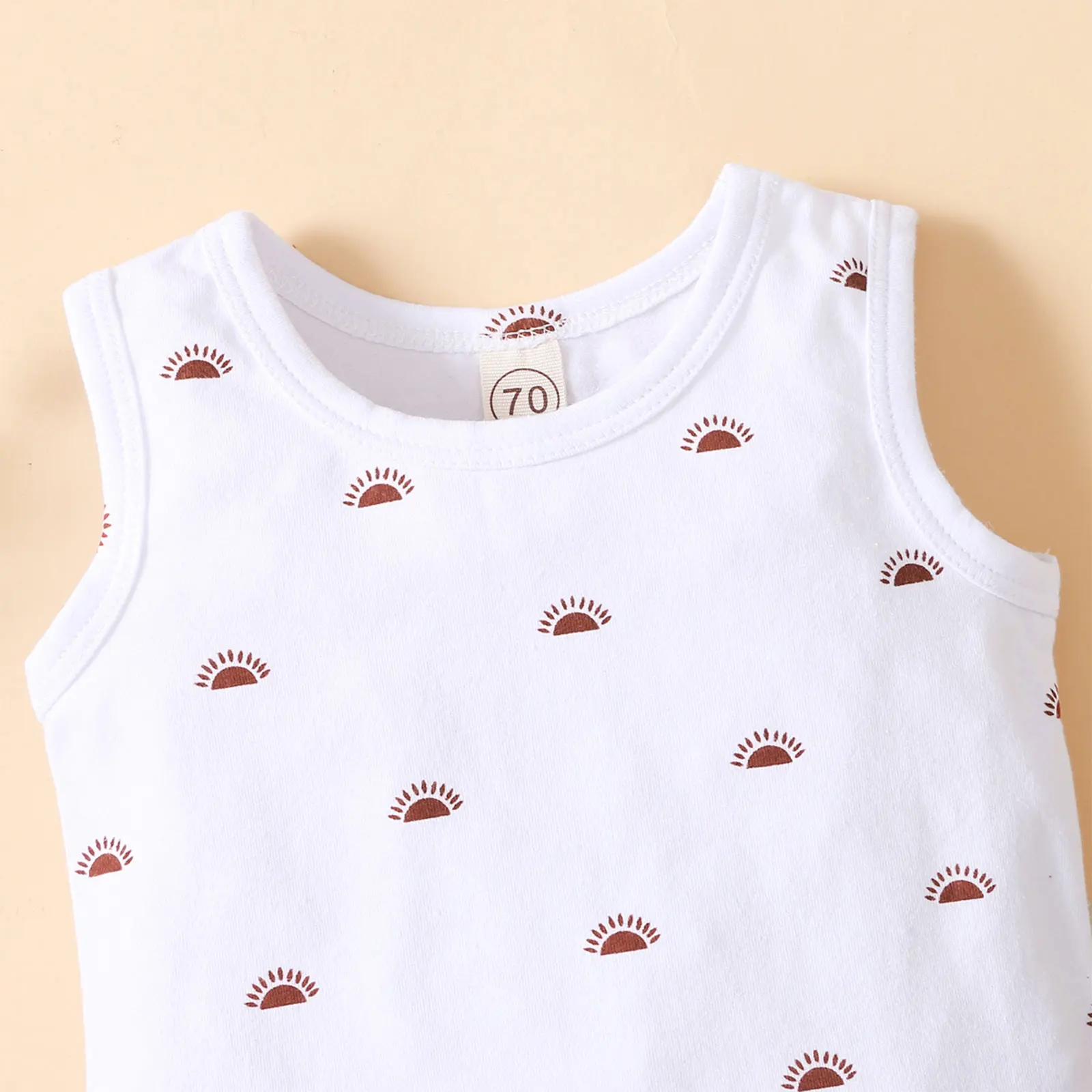 

2021 Summer Baby Boys Clothes Kids Casual Suits 2pcs Camouflage Sun Print Vest Tops Shorts Tracksuits Children's Clothing Sets