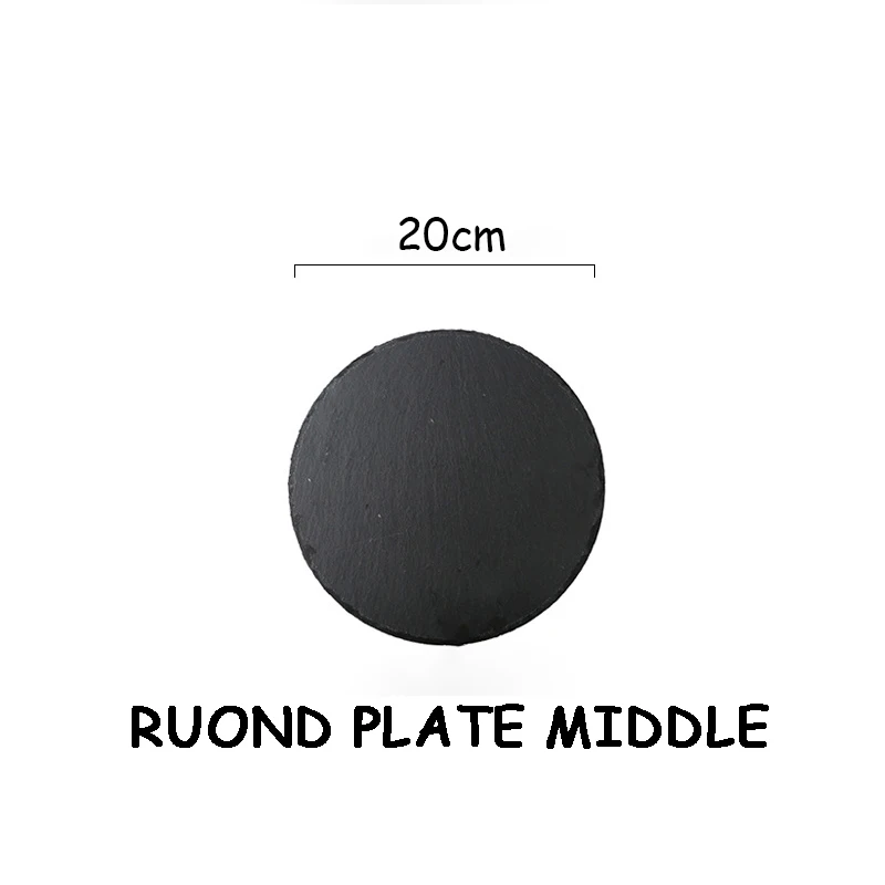 Rectangle Plate M Японские тарелки для суши, западные сланцы, прямоугольные квадратные круглые тарелки для стейка, тарелки для барбекю, пиццы, плоские фруктовые тарелки, поддоны для еды - Цвет: Rectangle Plate M