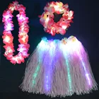 Светильник ящаяся повязка на голову из оптического волокна для костюма, светящаяся повязка на голову