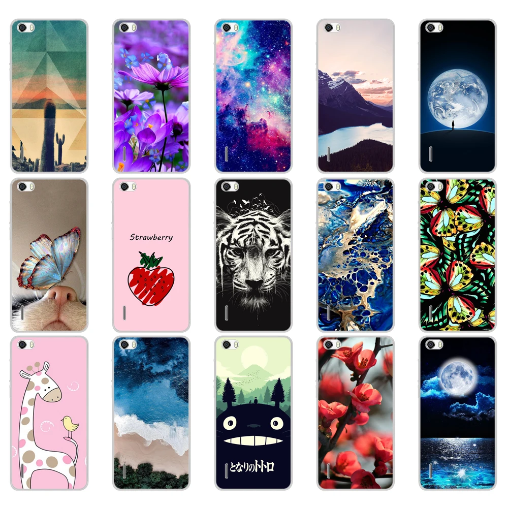 Для Huawei Honor 6 Чехол H60-L01 H60-L02 H60-L04 H60-L12 чехол из силикона/ТПУ мягкий для задней