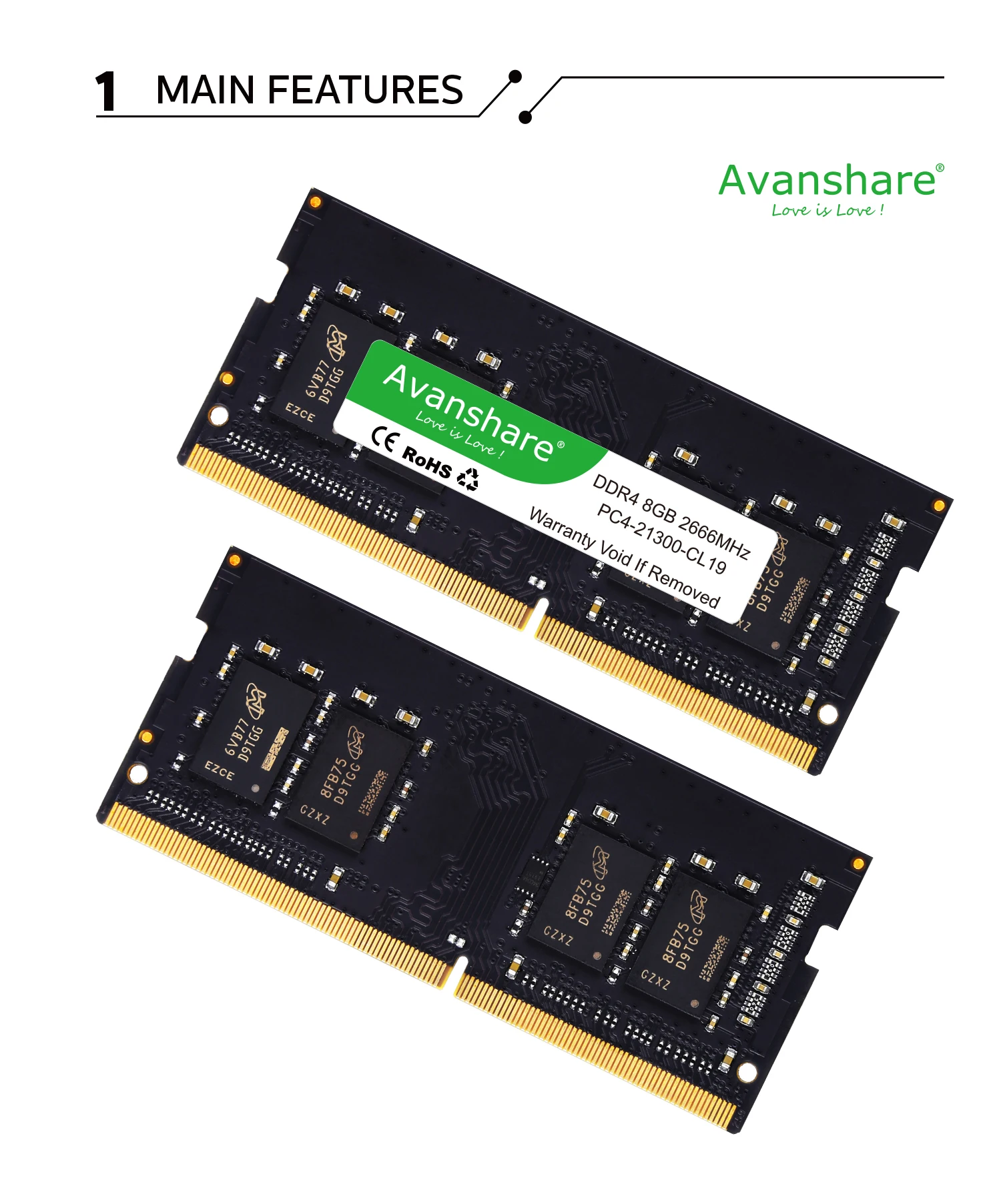 Оперативная память Avanshare memoria ddr4, 4 ГБ, 8 ГБ, 16 ГБ, 2666 МГц, 2400 МГц, оперативная память для ноутбука, оперативная Память DDR4, от Ali express